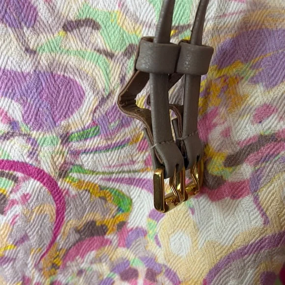 Escada Colorful Paisley Sleeveless Belted Dress 42 or 12 - Picture 14 of 16